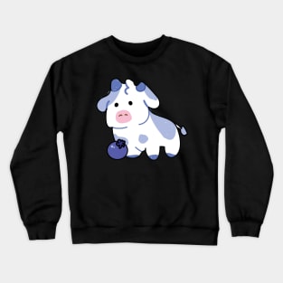 blueberry cow Crewneck Sweatshirt